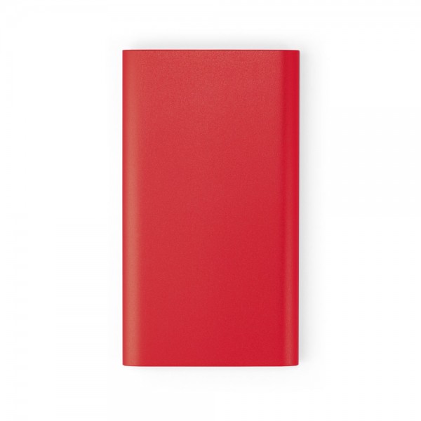 CASSINI. Power bank da 4'000 mAh con caricatore wireless da 5W in alluminio riciclato (100% rAL)