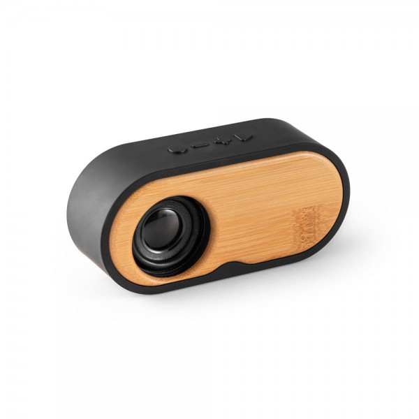 TILLY. Altoparlante portatile da 3W con durata della batteria di 5 ore in bambù e ABS riciclato (100% rABS)