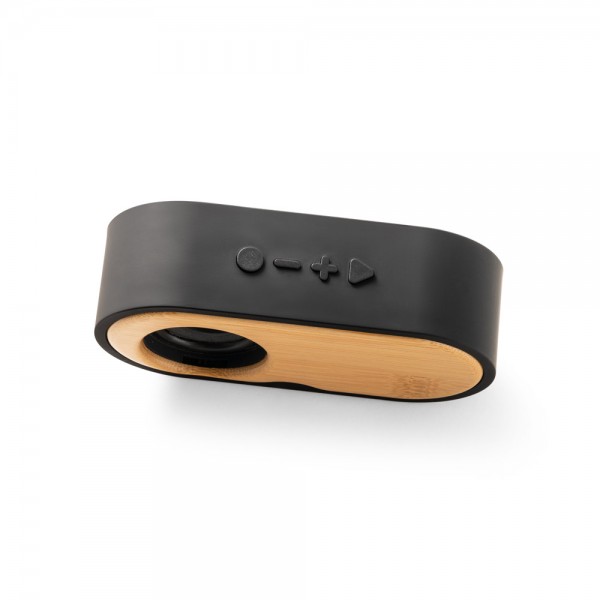 TILLY. Altoparlante portatile da 3W con durata della batteria di 5 ore in bambù e ABS riciclato (100% rABS)