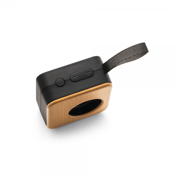 MAYER. Altoparlante portatile da 3W con autonomia di 4 ore in bambù e ABS riciclato (100% rABS)
