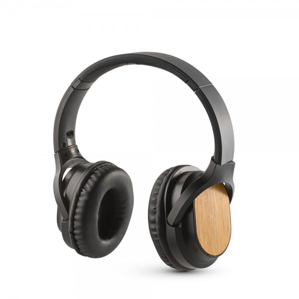 GOULD. Cuffie wireless pieghevoli con durata della batteria di 5 ore in bambù e ABS