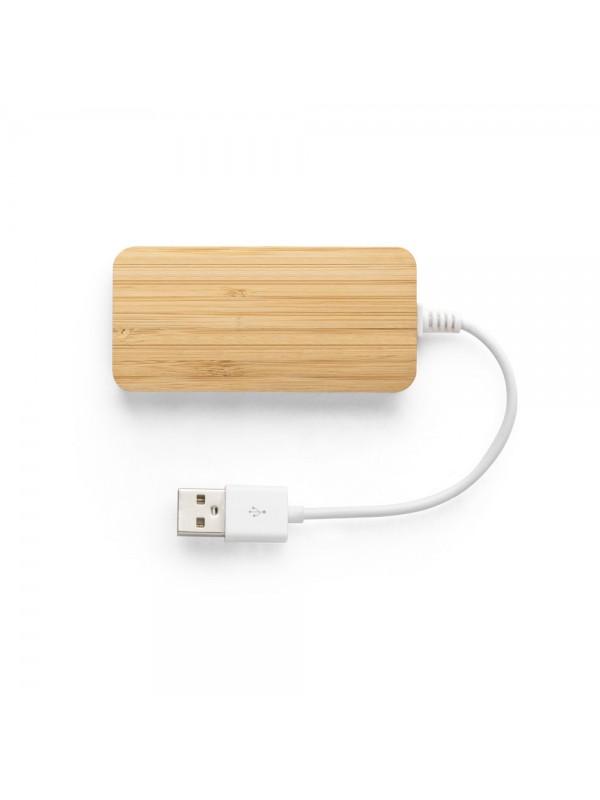 MOSER. HUB con 2 porte USB-A e 1 USB-C in bambù MOSER. HUB con 2 porte USB-A e 1 USB-C in bambù