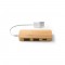 MOSER. HUB con 2 porte USB-A e 1 USB-C in bambù