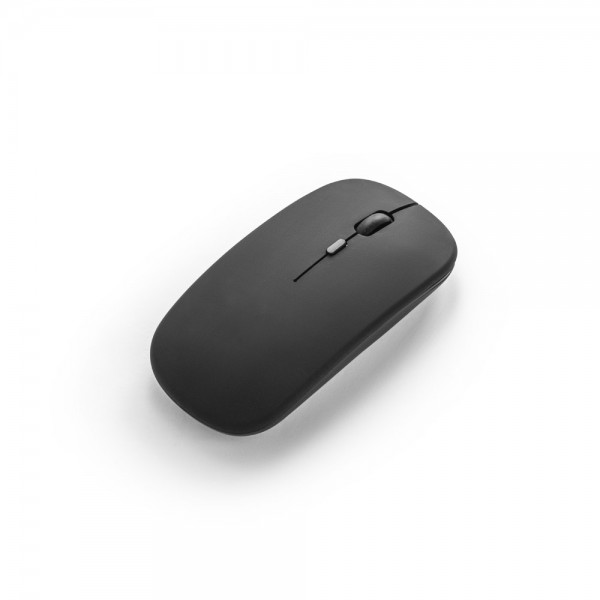 KHAN. Mouse wireless con batteria da 500 mAh in ABS riciclato (100% rABS)
