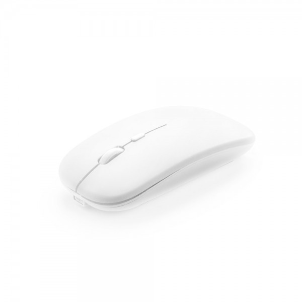 KHAN. Mouse wireless con batteria da 500 mAh in ABS riciclato (100% rABS)