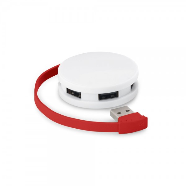 GARDNER. HUB con cavo e 4 porte USB-A in ABS