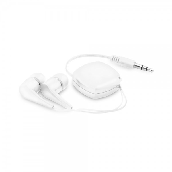 PINEL. Auricolari retrattili con cavo in ABS da 0.75 m