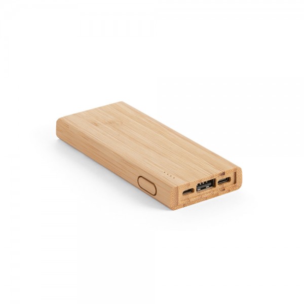 KOHN. Banca di alimentazione da 5'000 mAh in bambù