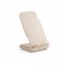 ENGLERT. Supporto per smartphone con caricatore wireless veloce da 10W in ABS riciclato (100% rABS) e fibra di paglia