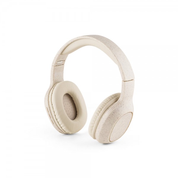 FEYNMAN. Cuffie wireless pieghevoli con batteria di 4 ore in paglia di grano e ABS