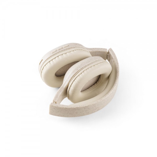 FEYNMAN. Cuffie wireless pieghevoli con batteria di 4 ore in paglia di grano e ABS