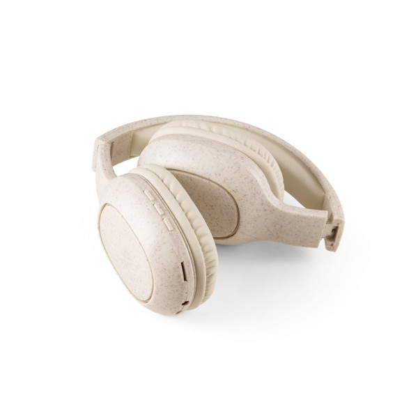 FEYNMAN. Cuffie wireless pieghevoli con batteria di 4 ore in paglia di grano e ABS