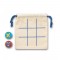 CROSSES. Classico gioco del tris con 10 pezzi in legno compensato