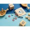 CROSSES. Classico gioco del tris con 10 pezzi in legno compensato