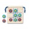 CROSSES. Classico gioco del tris con 10 pezzi in legno compensato