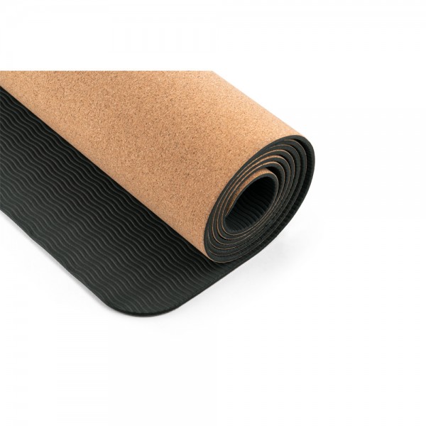 GERES. Tappetino per yoga in sughero e TPE, spessore fino a 3.7 mm