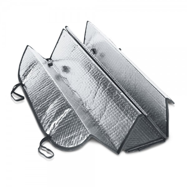 CRADLE. Protezione solare per auto rivestita in PE e alluminio