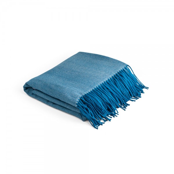 SMOOTH. Coperta 100% acrilico con nastro e cartoncino personalizzabile (270 g/m²)