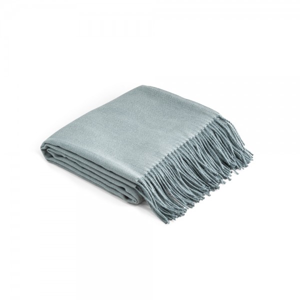 SMOOTH. Coperta 100% acrilico con nastro e cartoncino personalizzabile (270 g/m²)