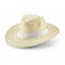EDWARD POLI. Cappello in paglia naturale con nastro in poliestere