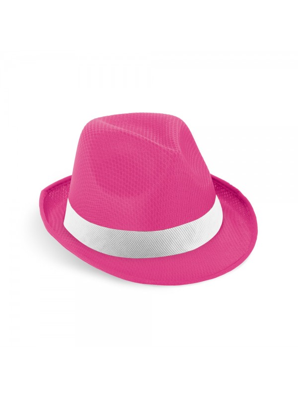 MANOLO POLI. Cappello in PP con nastro in poliestere bianco MANOLO POLI. Cappello in PP con nastro in poliestere bianco