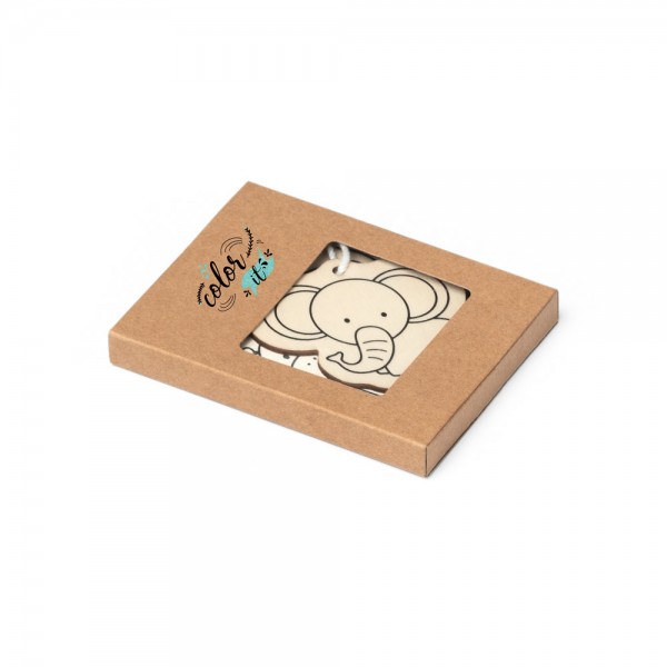 FAUNE. Set da colorare per bambini in legno