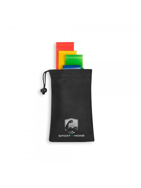 BURPEE. Set di fasce elastiche con custodia in TNT BURPEE. Set di fasce elastiche con custodia in TNT