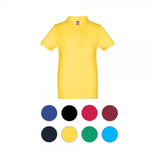 THC ADAM KIDS. Polo in cotone a maniche corte per bambini (unisex) - Blu notte