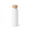 QUETA. Bottiglia in alluminio con coperchio in bambù 550 mL