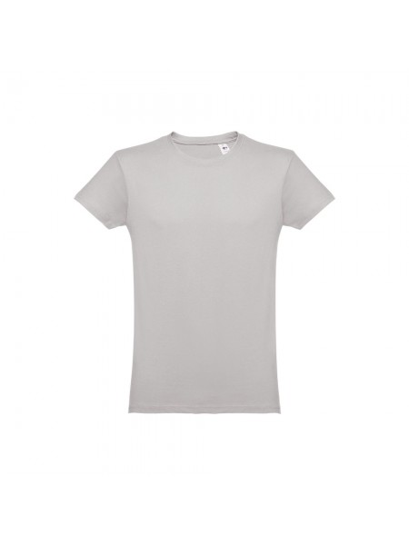 THC LUANDA. T-shirt da uomo in formato tubolare di cotone - Grigio chiaro THC LUANDA. T-shirt da uomo in formato tubolare di cotone - Grigio chiaro