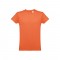THC LUANDA. T-shirt da uomo in formato tubolare di cotone - Terracotta