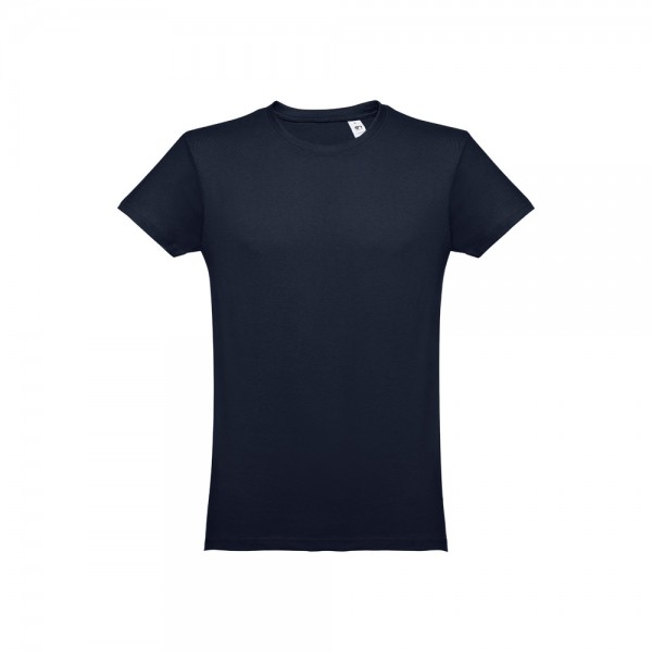 THC LUANDA. T-shirt da uomo in formato tubolare di cotone - Blu notte