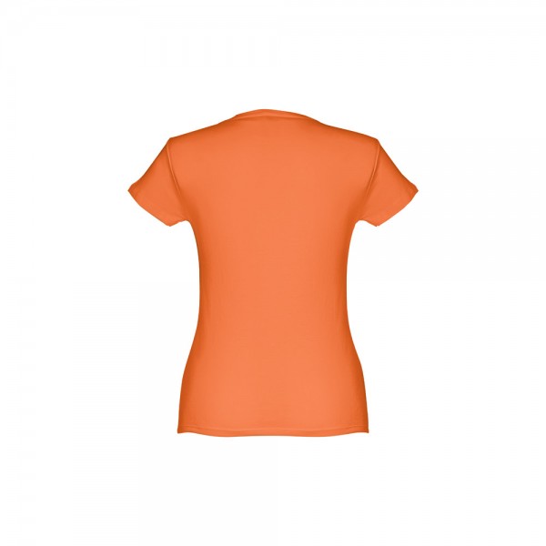THC SOFIA. T-shirt sfiancata da donna in cotone - Terracotta
