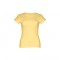 THC SOFIA. T-shirt sfiancata da donna in cotone - Digitale giallo
