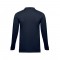 THC BERN. Polo da uomo a maniche lunghe in cotone cardato - Blu