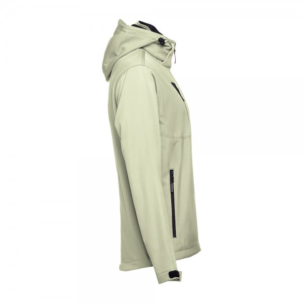 THC ZAGREB. Giacca softshell da uomo in poliestere ed elastan - Verde pastello