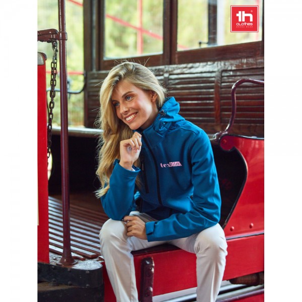 THC ZAGREB WOMEN. Giacca softshell da donna sfiancata - Verde pastello