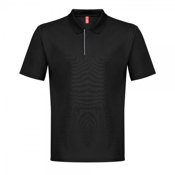 THC DYNAMIC. Polo tecnica da uomo - Nero