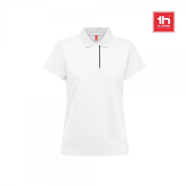 THC DYNAMIC WOMEN WH. Polo tecnica donna - Bianco