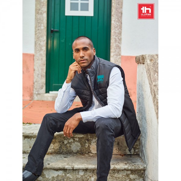 THC CLOUD. Gilet imbottito (unisex) - Nero