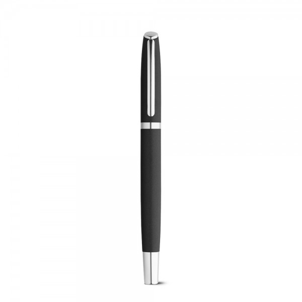 RE-LANDO-SET. Set penna roller e penna a sfera con corpo in alluminio riciclato (100% rAL)