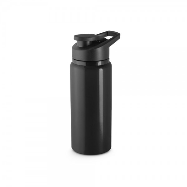 SHAWN. Borraccia sportiva in 90% alluminio riciclato 660 mL - Nero