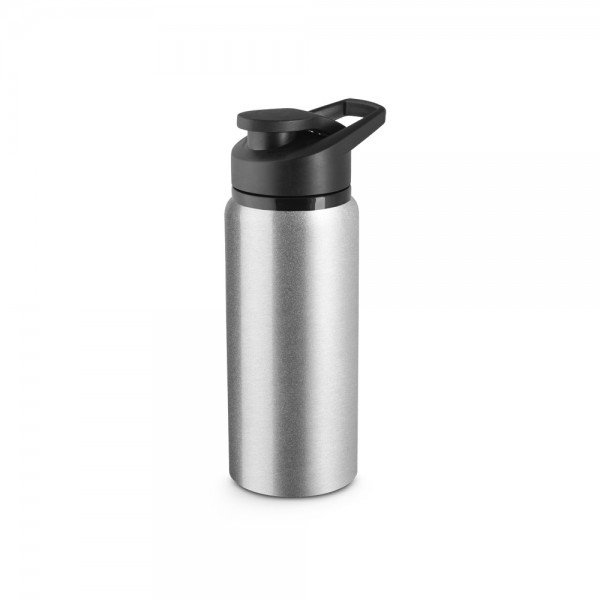 SHAWN. Borraccia sportiva in 90% alluminio riciclato 660 mL - Nero