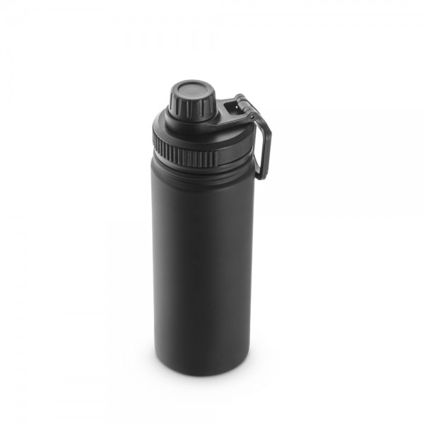 FEDERER. Borraccia in acciaio inox riciclato al 90% (570 mL) - Nero