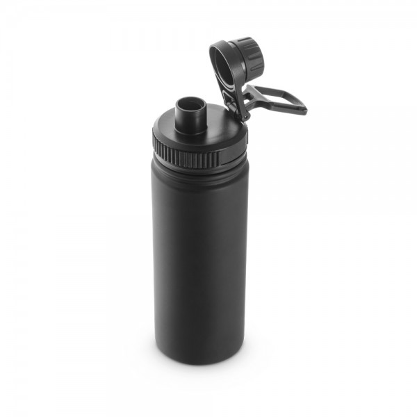 FEDERER. Borraccia in acciaio inox riciclato al 90% (570 mL) - Nero