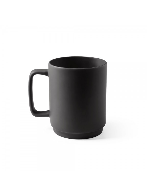 MIGHTY. Tazza in ceramica con corpo cilindrico 330 mL - Nero MIGHTY. Tazza in ceramica con corpo cilindrico 330 mL - Nero