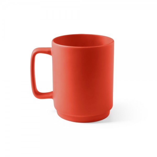 MIGHTY. Tazza in ceramica con corpo cilindrico 330 mL - Nero