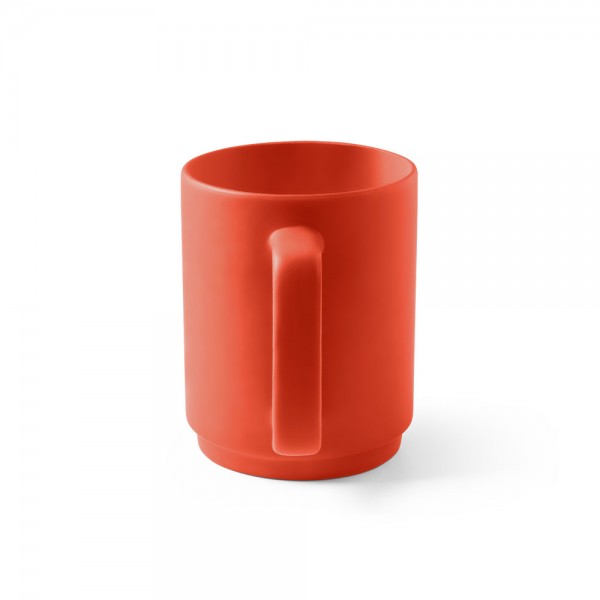 MIGHTY. Tazza in ceramica con corpo cilindrico 330 mL - Nero