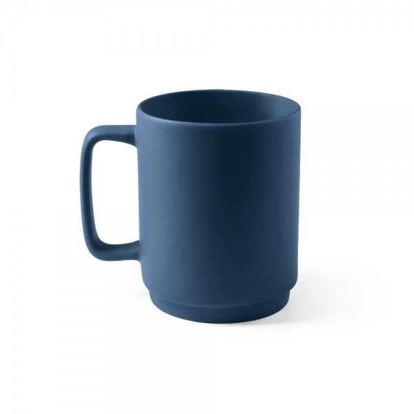 MIGHTY. Tazza in ceramica con corpo cilindrico 330 mL - Nero