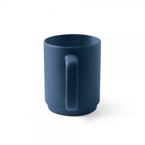 MIGHTY. Tazza in ceramica con corpo cilindrico 330 mL - Nero